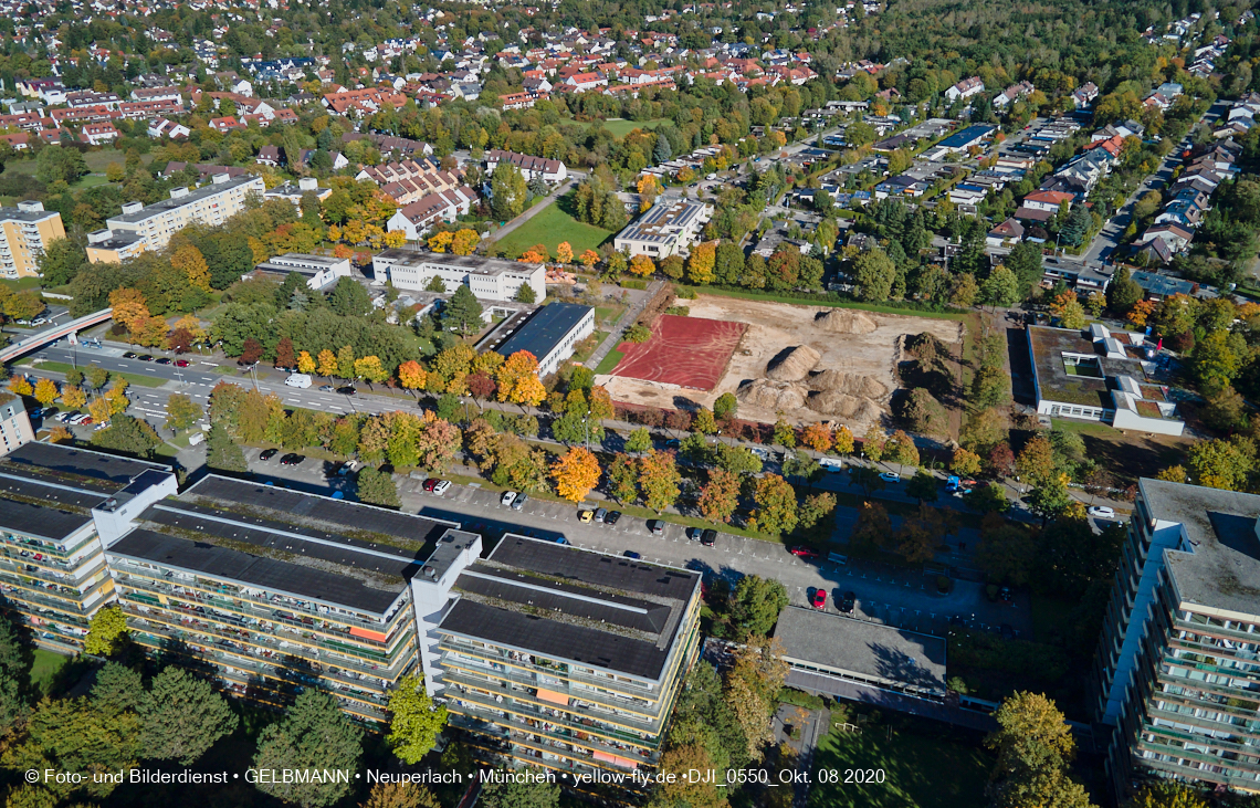 08.10.2020 - Baustelle zur Grundschule am Karl-Marx-Ring in Neuperlach